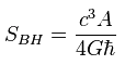 Bekenstein-Hawking Entropy Formula